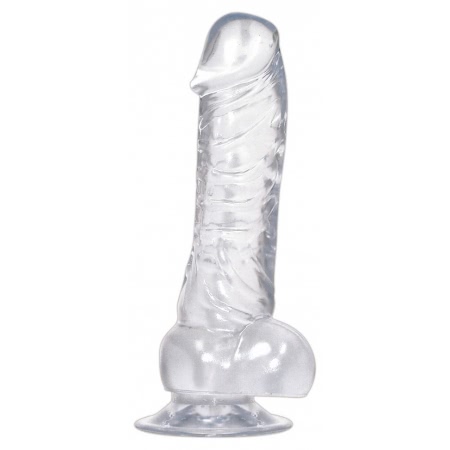 Crystal Clear Dong Suction Cup Transparent