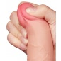 LoveToy Dildo Piele Mobila 19.5cm cu Ventuza Natural