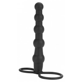 Anal Dildo Silicone Beaded Double Rider pe xBazar