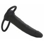 Strap-On Silicone Double Rider Negru
