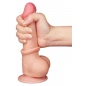 LoveToy Dildo Piele Mobila 19.5cm cu Ventuza Natural