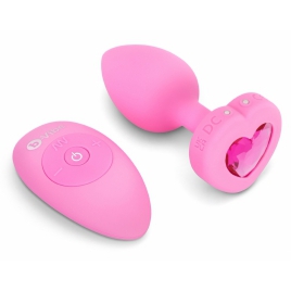 Plug Anal B-Vibe cu Inimă - 15 Moduri, 6 Nivele
