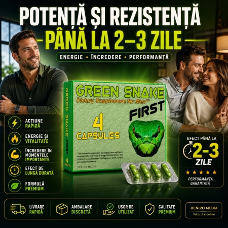 Supliment Potență Green Snake First cu Ginseng 4 capsule