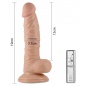 Real Extreme Vibrator 19 cm cu Ventuză Puternică