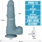 Vibrator Realist Lovetoy Nature Layer 3 Moduri Reîncărcabil Gri