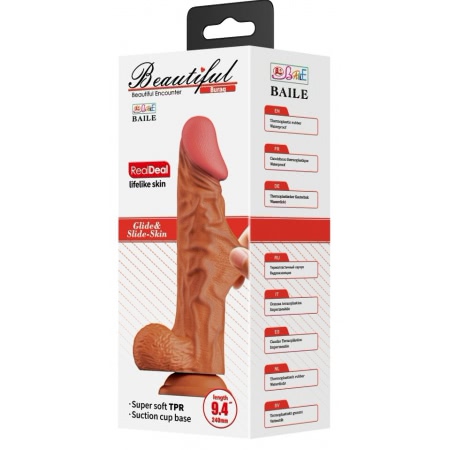 Debra curbat 9,4 cm, Ventuză Puternică, Textură Realistă