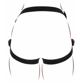 Ham Strap-On TOYJOY cu Gaură De Plăcere, Negru