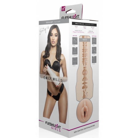 Masturbator Fleshlight Emily Willis Squirt Vagin Realist
