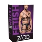 ZADO Set Hamuri Din Piele Reglabile cu Detalii Metalice M-L Negru M-L