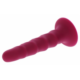 Ribbed Dong 16cm Roșu