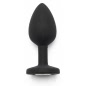 Anal Plug Diamond Jewel Small Negru