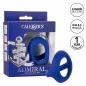 Inel Penis Penis Ball Dual Ring Albastru