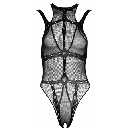 Crotchless Body Cottelli Collection Maya Negru S-L