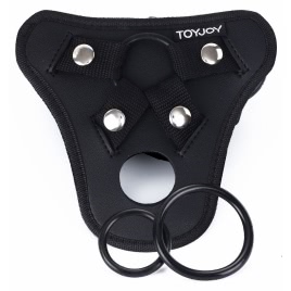 Ham Strap-On TOYJOY cu Gaură De Plăcere, Negru