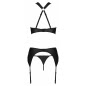 Set Din Piele Passion Hima Negru L-XL