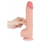 Dildo Realist LoveToy 24 cm TPE Dual Density Ventuză