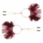 Cleme Sfarcuri Tweezers With Feathers Auriu