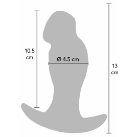 Plug Anal Realist Din silicon Lichid, 13 cm – Hidden Desire