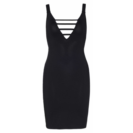 Rochie Leg Avenue Deep-V Callie Negru L