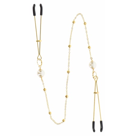 Cleme Pentru Sfarcuri Deluxe Chain Auriu