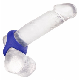 Inel Penis Dual Ring cu Suport pentru Testicule Albastru