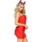 Costum Leg Avenue Bedazzled Devil Roșu S-M