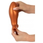 Plug Anal XL ANOS — silicon Moale, Ventuză 6.4 cm Maro