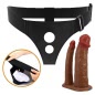 Pretty Love Keaven Chiloti Cu Ham Si Dublu Dildo Natural