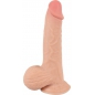 Dildo Nature Skin 18.7 cm cu Piele Mobilă și Ventuză