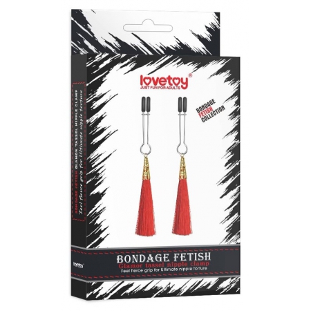 Cleme Sfârcuri Glamour Tassel Roșu