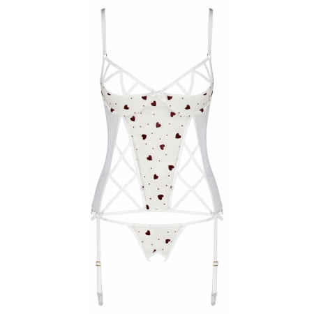 Corset Passion Lovelia Alb L-XL