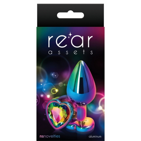 Anal Plug Rear Assets Multicolor Heart M