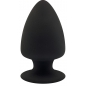 SILEXD Plug Anal Premium L – silexpan Ø7.2 cm Negru