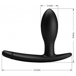 Dop Anal Gonflabil Pretty Love Drake 7.8cm Negru