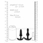 Set Anal Plug NO. 80 Negru