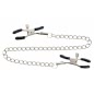 Adjustable Clamps with Chain Argintiu