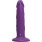 Vibrator Dong 19,5 cm Reîncărcabil IPX7, Compatibil Hamuri Mov