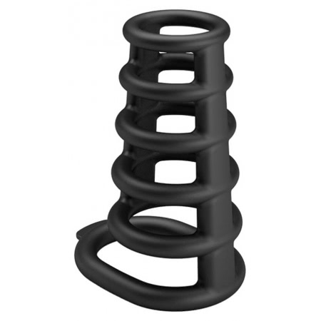 Pretty Love Rodrigo – Inel Erecție silicon, 6 Inele Negru