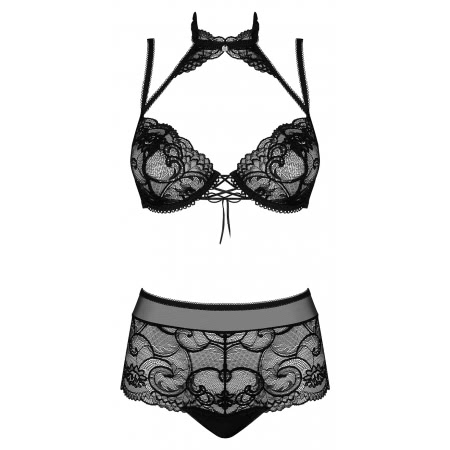 Set Obsessive Elizenes Negru S-M