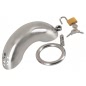 Penis cage curved Argintiu