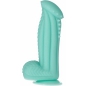 Captain Squirtino Dildo Monster Flexibil cu Ventuză Verde