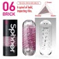 Masturbator Tenga Spinner Brick Transparent