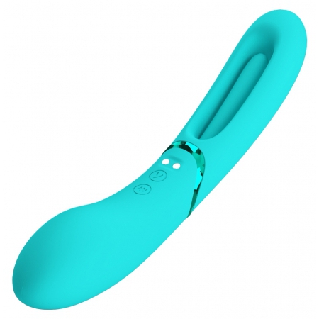 Pretty Love Lexie – Vibrator Punct G, 7+4 Moduri, USB Albastru