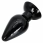 Plug Anal XXL 14 cm — Negru, Bază Lată Pentru siguranță