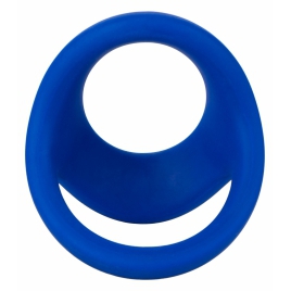 Inel Penis Dual Ring cu Suport pentru Testicule Albastru