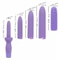 Set Dilatatoare Reîncărcabile 4 Mărimi + Manșon, 10 Moduri Mov