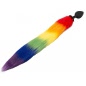 Plug Anal You2Toys cu Coadă Pufoasă Rainbow 42 cm Negru