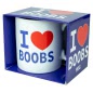 Cană I Love Boobs — Cadou Amuzant, Discret și Practic
