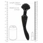 Vibrator Shiatsu Bendable Massager Wand Negru