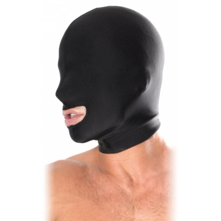 Masca Erotica pentru BDSM cu Gura Accesibila Negru